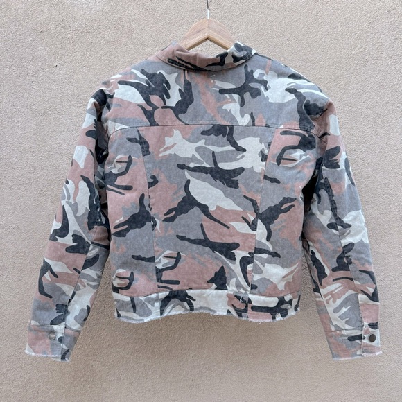 🆕 Mystree Fleece Lined Cozy Camo Jacket Sz S - Picture 4 of 10